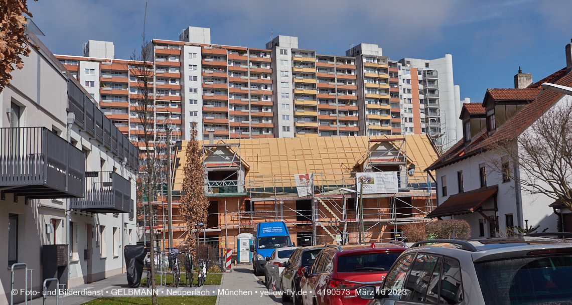 16.03.2023 - Baustelle Ottweiler Straße in Neuperlach